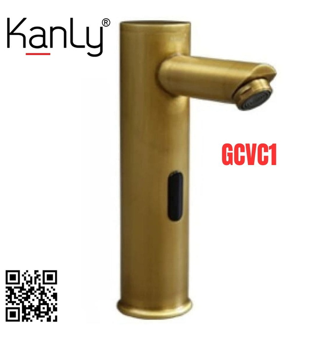 Vòi lavabo cảm ứng nóng lạnh bằng đồng cổ điển Kanly GCVC1 