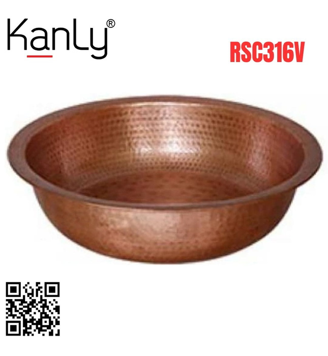 Chậu Ngâm Chân Bằng Đồng Kanly RSC316V