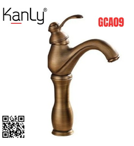 Vòi lavabo nóng lạnh bằng đồng cổ điển Kanly GCA09 