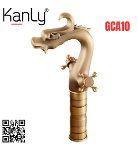 Vòi lavabo nóng lạnh bằng đồng cổ điển Kanly GCA10 
