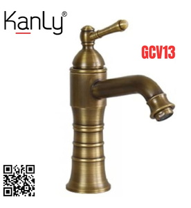 Vòi lavabo nóng lạnh bằng đồng cổ điển Kanly GCV13 