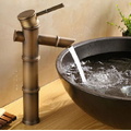Vòi Lavabo Nóng Lạnh Bằng Đồng Hình Đốt Tre Kanly GCA02 