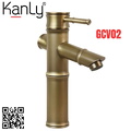 Vòi Lavabo Nóng Lạnh Bằng Đồng Hình Đốt Tre Kanly GCV02 