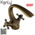 Vòi lavabo nóng lạnh bằng đồng cổ điển Kanly GCV07 