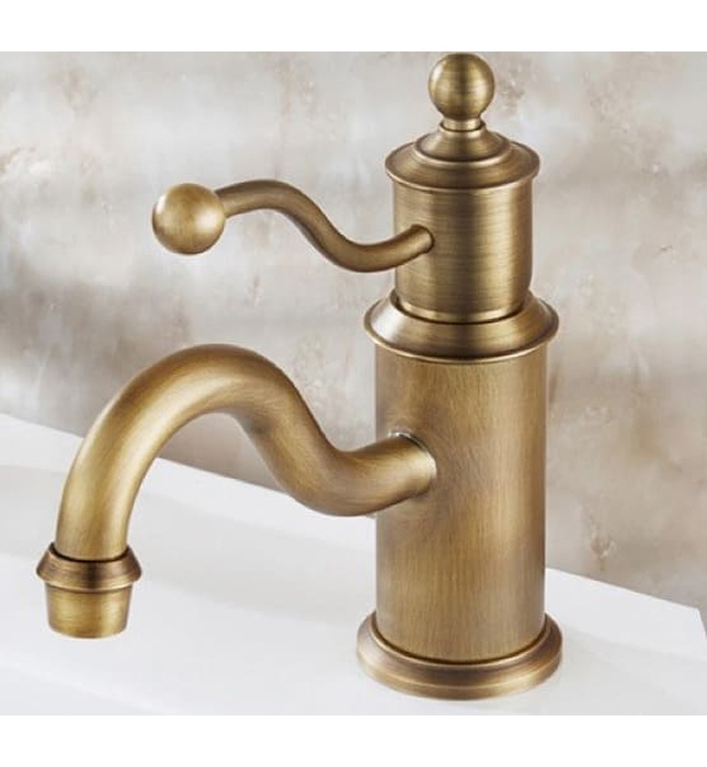 Vòi lavabo nóng lạnh bằng đồng cổ điển Kanly GCV08 