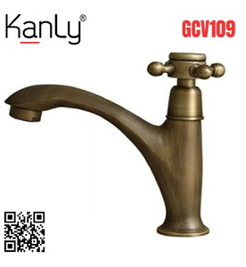 Vòi lavabo lạnh bằng đồng cổ điển Kanly GCV109 