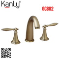 Vòi lavabo nóng lạnh 3 lỗ bằng đồng cổ điển Kanly GCB02 
