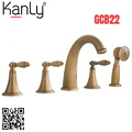 Sen bồn tắm gắn bồn 5 lỗ nóng lạnh bằng đồng cổ điển Kanly GCB22 