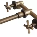Vòi lavabo nóng lạnh âm tường bằng đồng cổ điển Kanly GCT07