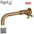 Vòi lavabo lạnh âm tường bằng đồng cổ điển Kanly GCT11 