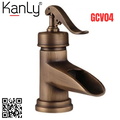 Vòi lavabo nóng lạnh bằng đồng cổ điển Kanly GCV04 