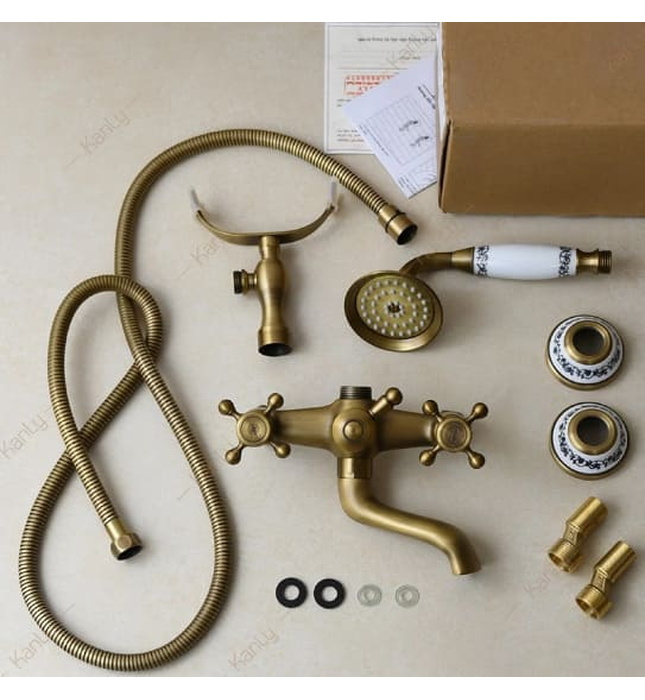 Sen tắm nóng lạnh bằng đồng Kanly GCS03