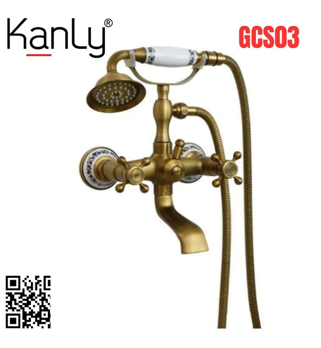 Sen tắm nóng lạnh bằng đồng Kanly GCS03