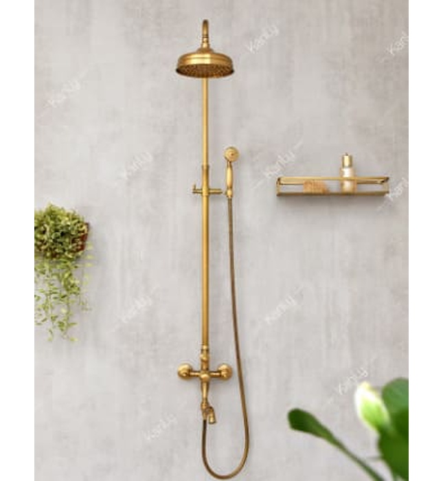 Sen tắm đứng nóng lạnh bằng đồng Kanly GCS11