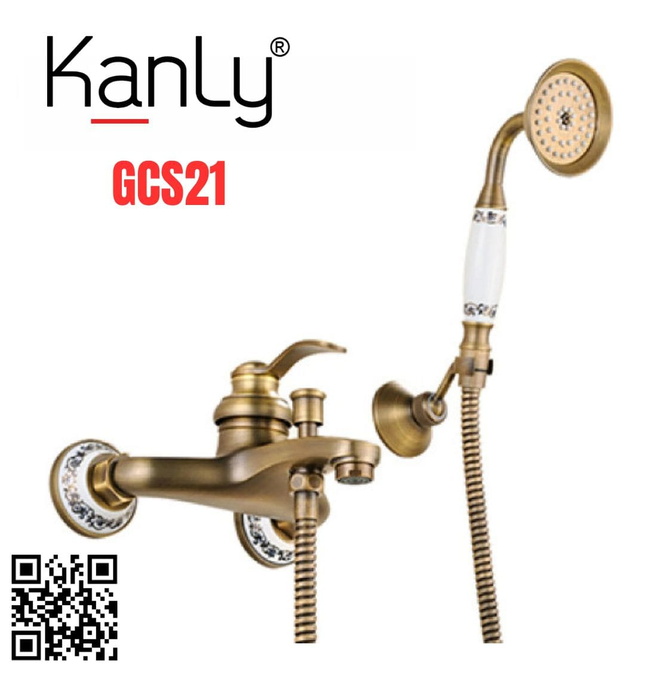 Sen tắm nóng lạnh bằng đồng Kanly GCS21