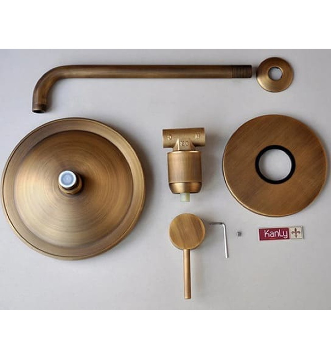 Sen tắm âm tường nóng lạnh bằng đồng Kanly GCS71 