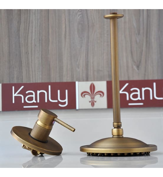 Sen tắm âm tường nóng lạnh bằng đồng Kanly GCS72 