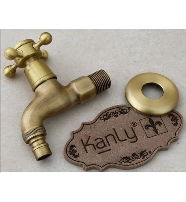 Vòi Nước Lạnh Bằng Đồng Gắn Tường Kanly GCT01N