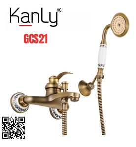 Sen tắm nóng lạnh bằng đồng Kanly GCS21