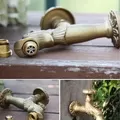 Vòi nước lạnh bằng đồng cổ gắn tường Kanly GCT02R