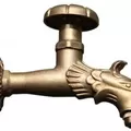 Vòi nước lạnh bằng đồng cổ gắn tường Kanly GCT02R