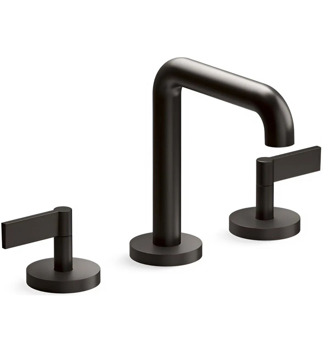 Vòi chậu rửa mặt 3 chân thân cao xanh đen Kallista P24492-LV-GN