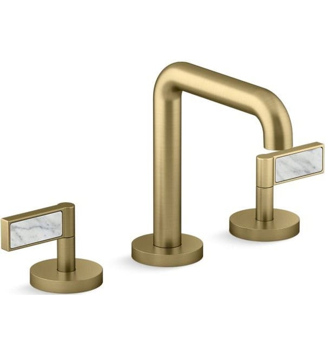 Vòi chậu rửa mặt 3 chân thân cao đen Kallista P24492-WC-BGP