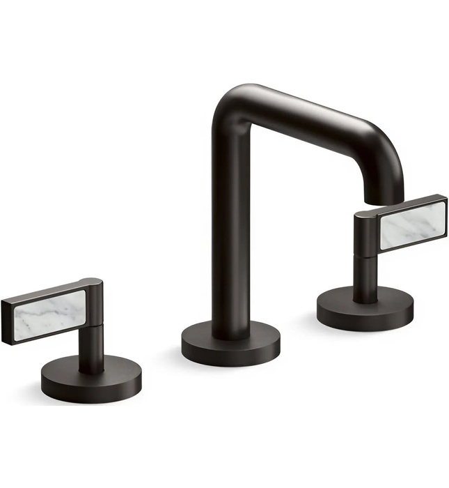 Vòi chậu rửa mặt 3 chân thân cao Nickel Kallista P24492-WC-BN