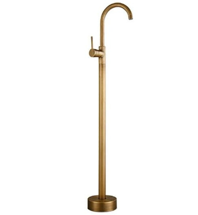 Vòi nóng lạnh đặt sàn bằng đồng cổ điển Kanly GCAH6 