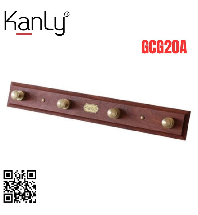 Móc treo áo bằng gỗ Kanly GCG20A 