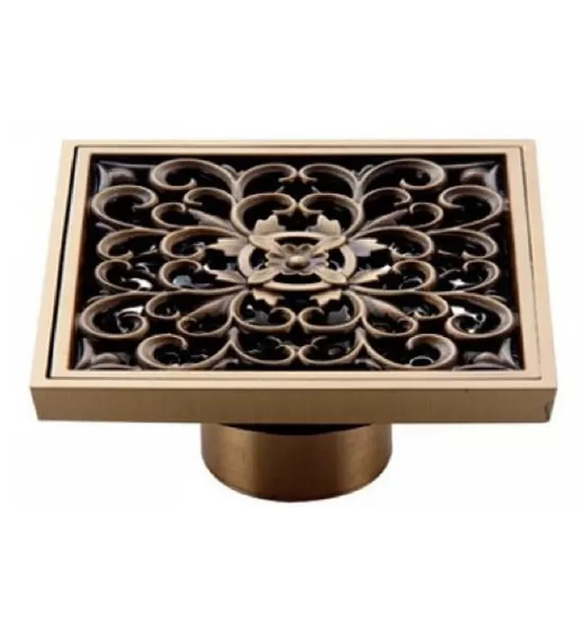 Phễu Thoát Sàn Hoa Văn Bằng Đồng KANLY GCP01