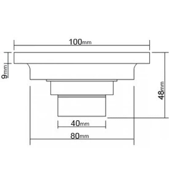 Phễu thoát sàn bằng đồng Kanly GCP12 
