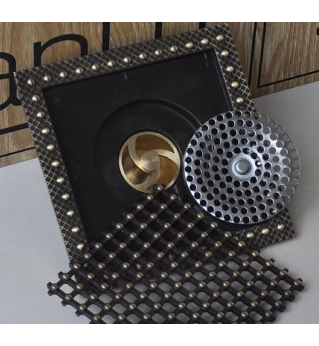 Phễu thoát sàn bằng đồng Kanly GCP15E 