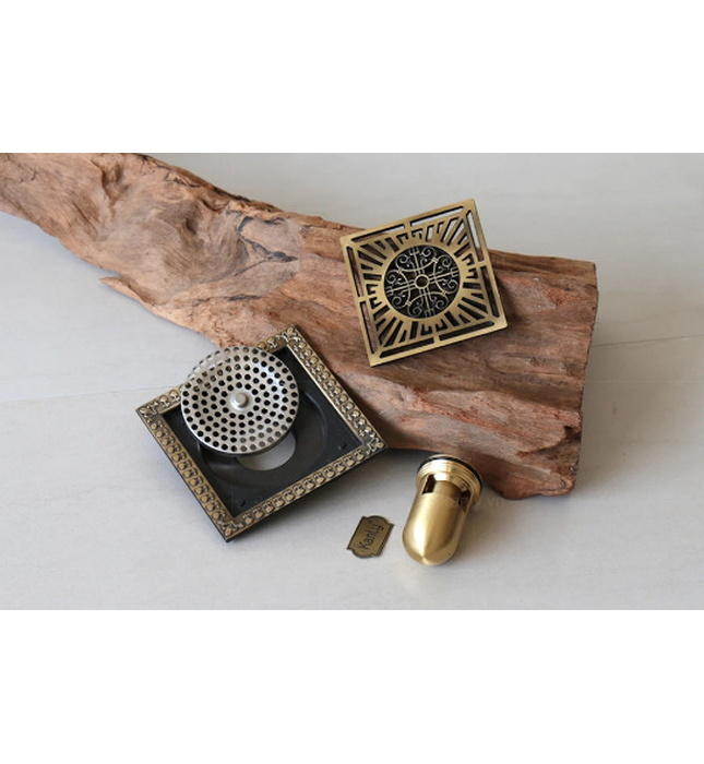 Phễu thoát sàn bằng đồng Kanly GCP22 