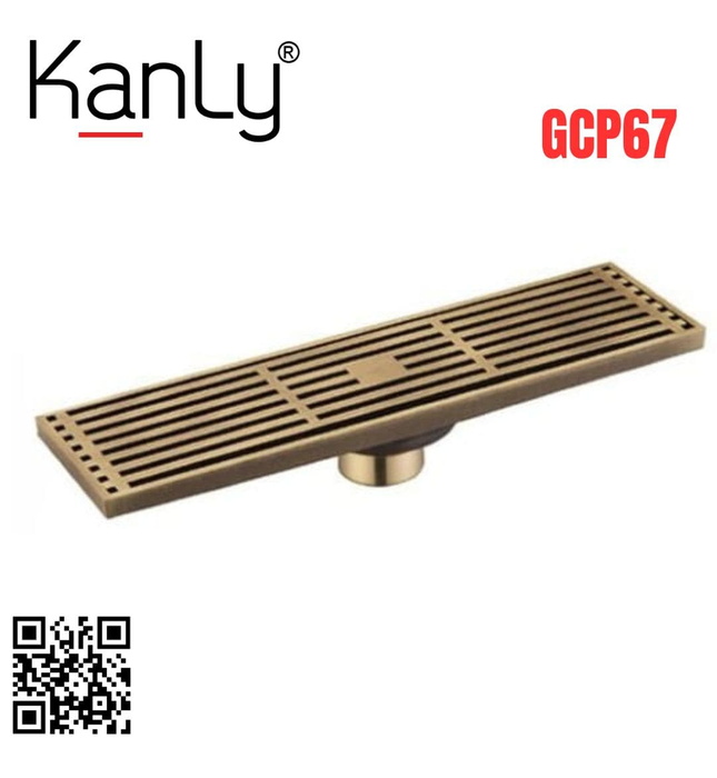 Phễu thoát sàn bằng đồng Kanly GCP67 