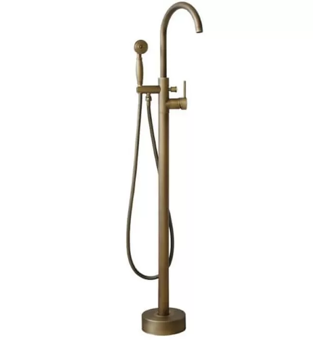 Sen bồn tắm nóng lạnh đặt sàn bằng đồng cổ điển Kanly GCS06