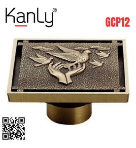 Phễu thoát sàn bằng đồng Kanly GCP12 