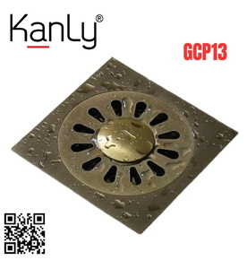 Phễu thoát sàn bằng đồng Kanly GCP13 