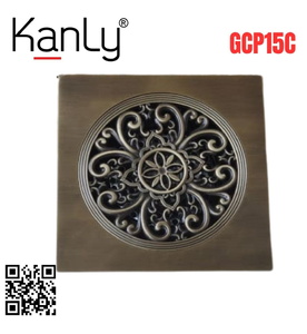 Phễu thoát sàn bằng đồng Kanly GCP15C 