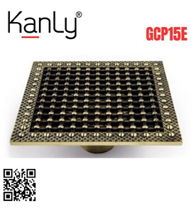 Phễu thoát sàn bằng đồng Kanly GCP15E 