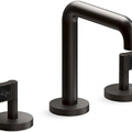 Vòi chậu rửa mặt 3 chân thân cao đen Kallista P24492-NM-PGP