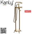 Sen bồn tắm nóng lạnh đặt sàn bằng đồng cổ điển Kanly GCS09 