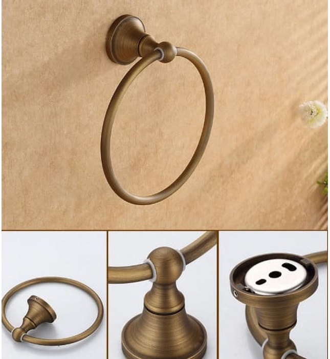 Vòng treo khăn bằng đồng Kanly GCK02 