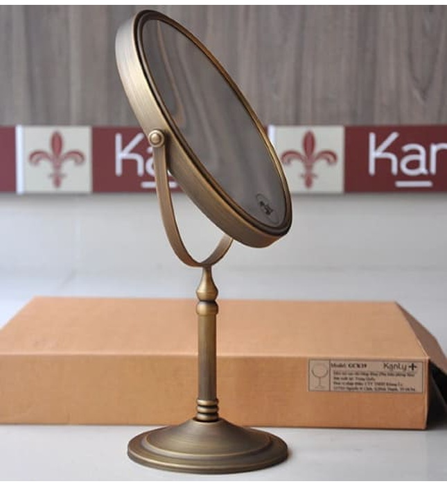 Gương gắn tường khung bằng đồng Kanly GCK19 