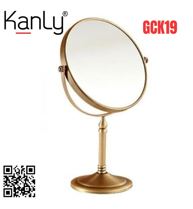 Gương gắn tường khung bằng đồng Kanly GCK19 