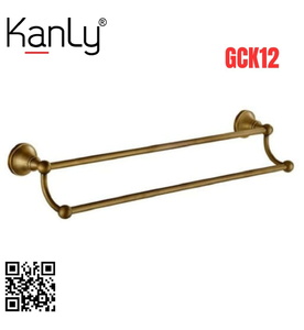 Thanh vắt khăn đôi bằng đồng kiểu cổ Kanly GCK12 