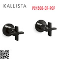 Tay cầm vòi bồn tắm âm tường màu đen Kallista P24508-CR-PGP