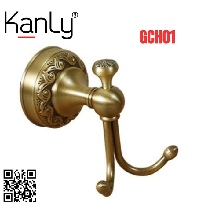 Móc treo áo bằng đồng Kanly GCH01 