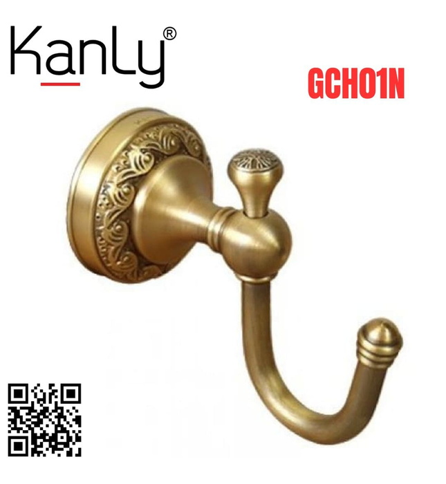 Móc treo áo bằng đồng Kanly GCH01N 