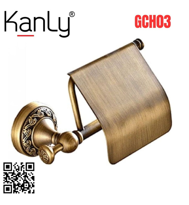 Móc giấy vệ sinh bằng đồng Kanly GCH03 